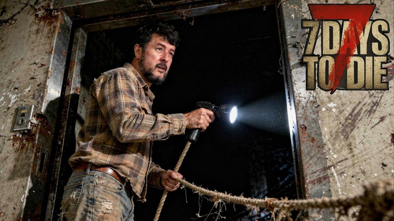 Casi muero probando mi nuevo ASCENSOR CASERO | 7 DAYS TO DIE  EP.74