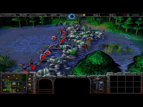 Footmen versus Abominations (not upgraded and maximum food limit)