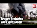 London Gigantisches Feuer An Der Themse