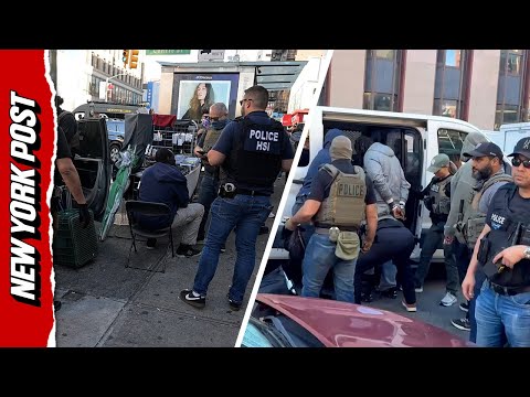 ICE Agents Raid Canal Street in NYC's Chinatown