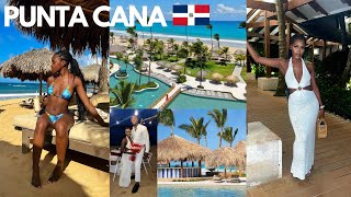 PUNTA CANA TRAVEL VLOG | Beautiful Resort, Dinner on the Beach, Parasailing | DOMINICAN REPUBLIC 🇩🇴