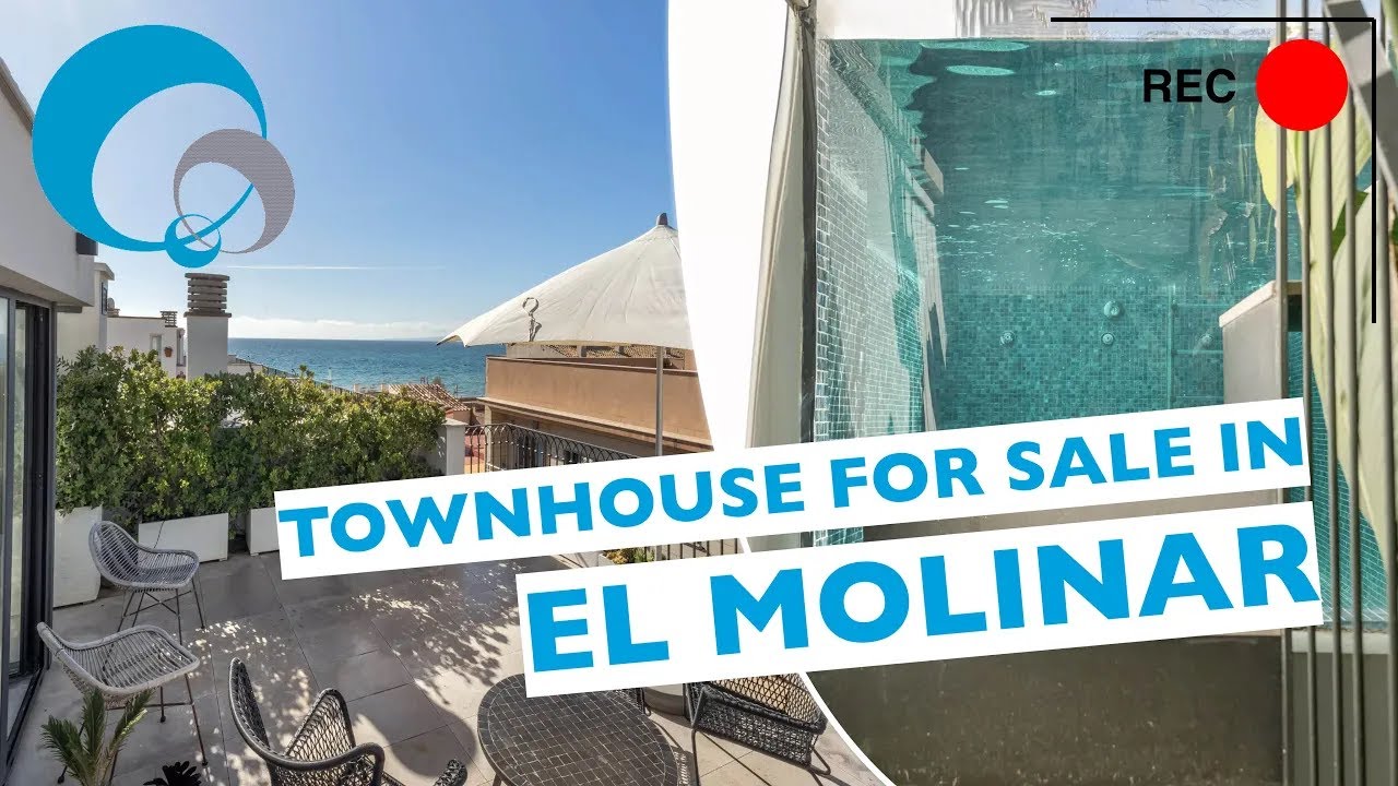 High quality townhouse with pool, garden and sea views in Molinar