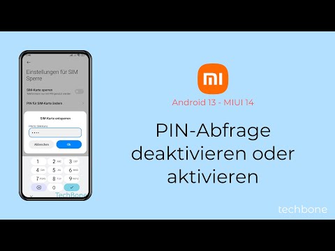 PIN-Abfrage deaktivieren oder aktivieren - Xiaomi [Android 13 - MIUI 14]