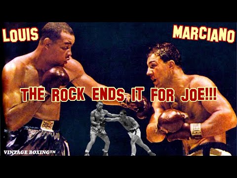 Rocky Marciano vs Joe Louis 1080p 60fps (1951)
