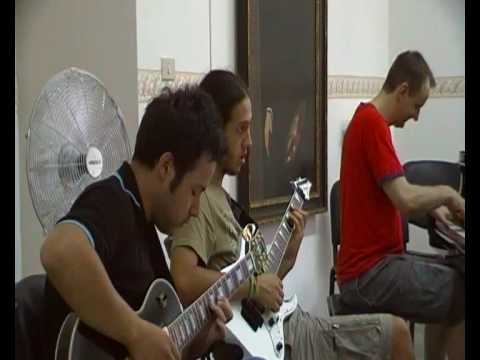 Torre Orsaia Jazz Workshop: guitar students + Ingo