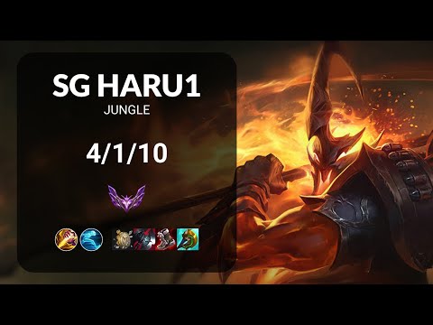 SG Haru1 Hecarim vs Shaco JUNGLE - KR MASTER Patch 13.13