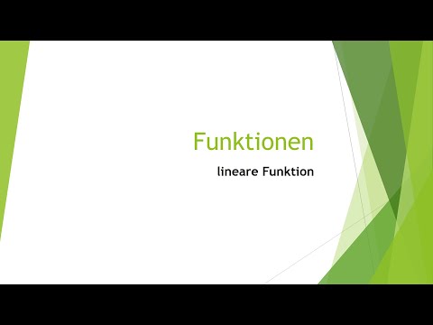 Mathe: lineare Funktion einfach und kurz erklärt