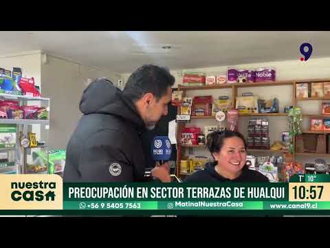 Vecinos de Terrazas de Hualqui preocupados por riesgo de deslizamiento de tierra ante nuevas lluvias
