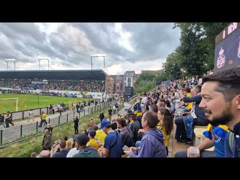 Union Saint-Gilloise - Anderlecht 2-0 the players are entering the Stade Joseph Marien 28.07.2023