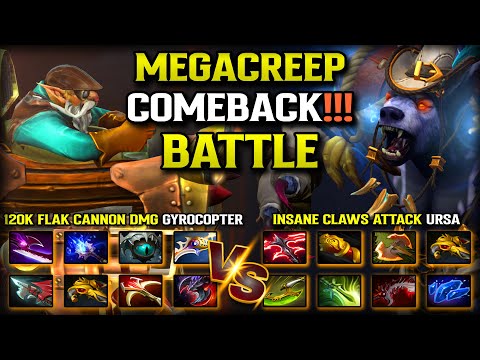 MEGACREEP COMEBACK BATTLE ? Between 120K Flak Cannon DMG Gyrocopter Vs. Insane Claws Attack Ursa