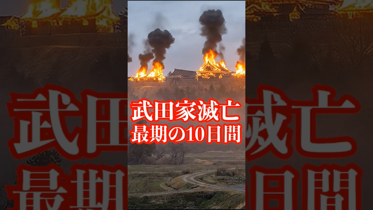 武田家滅亡。勝頼と北条夫人が迎えた最期が悲しすぎる… #shorts #歴史