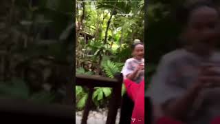 Dua Lipa and Sarah Hudson singing “The Lion Sleeps Tonight”