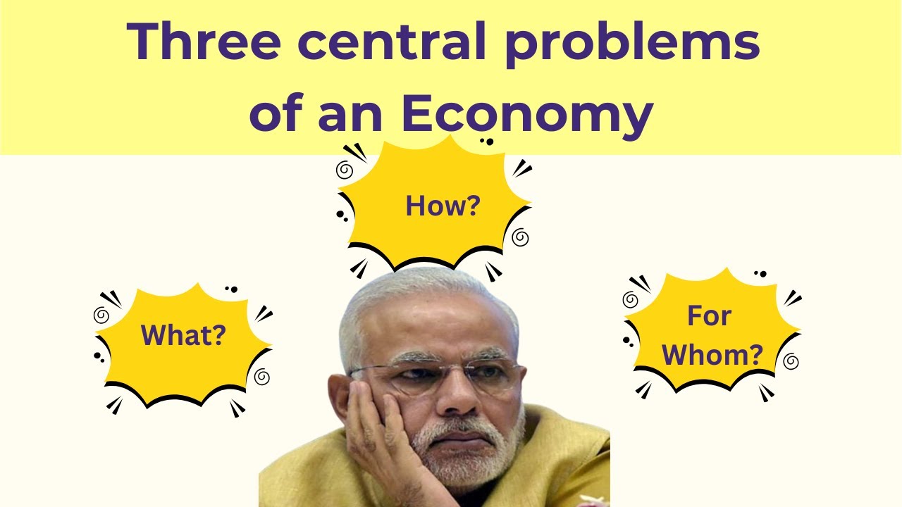 Three Central Problems of an Economy - What, How and For Whom to Produce? #indianeconomy #economics