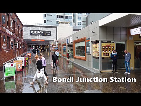 Walking To BONDI JUNCTION Station | Sydney Trains