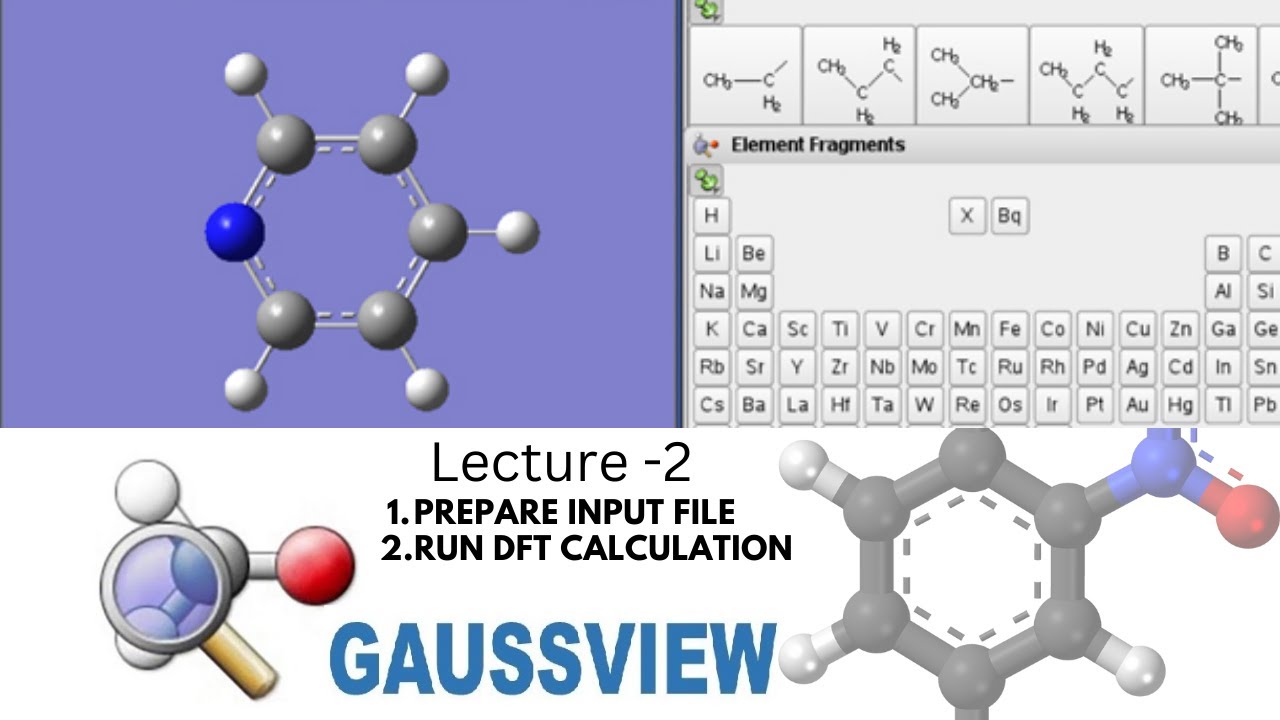 How to prepare input file for DFT Calculation | Gaussian 16 | Gauss View | gjf File