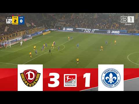 SG Dynamo Dresden gegen SV Darmstadt [3-1] | 2. Bundesliga 2025/26 | Spielen Höhepunkte!