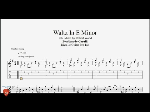 Ferdinando Carulli - Waltz In E Minor - Guitar Pro Tab