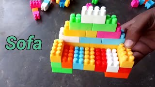 Satisfying DIY Sofa / ASMR / building blocks / Lego block relaxing #block #buildingblock #toys #asmr