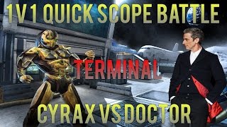 Cyrax vs Doctor | 1v1 Quickscoping on Terminal | Infinite Warfare Gameplay
