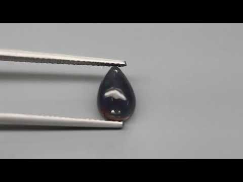 Natuurlijk Opaal Cabochon peer Kleur Multi Color, oranje groen geel violet blauw knipperend 0,69 ct.