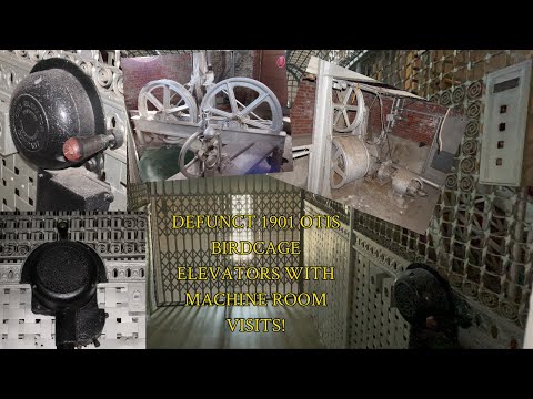 2 Historic 1901 OTIS Bottom Drive “Birdcage” Elevators WITH Machine Room Tours! | Ellis Island, NY
