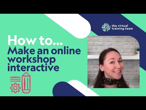 How to make an online workshop interactive