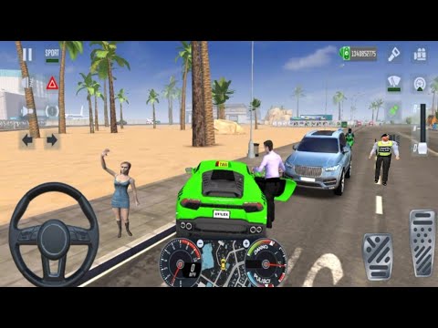 taxi sim 2021 🚘🧑‍✈️ City Bmw Beach UBER DRIVING GAME - car gameplay