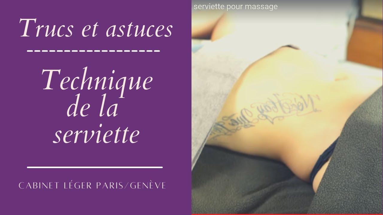 technique de serviette pour massage