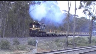 preview picture of video 'X46 8173 with a sleeper train at Seymour'