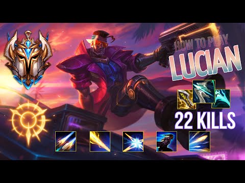 TOP 1 CHALLENGER Guides How to Play Lucian ADC & Carry + Best Build/Runes Season 12