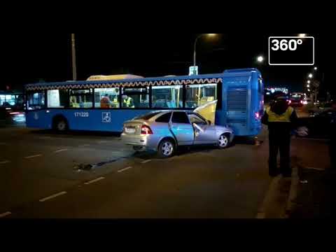 Один человек погиб в ДТП с автобусом на юге Москвы