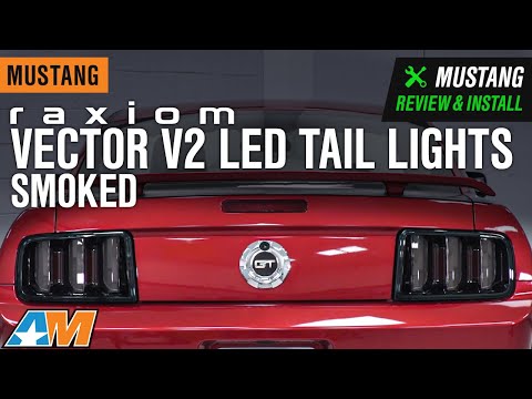2005-2009 Mustang Raxiom Vector V2 LED Tail Lights; Smoked Review & Install