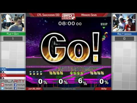 CFL Smackdown 133 Melee - Plup + Oaty vs Ridz + Derdian - Winners Semis