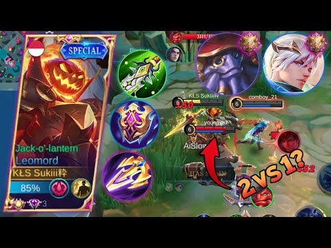 HOW TO DEAL AGAINST 2 STRONG ENEMY IN SIDELANE USING LEOMORD? BEST BUILD LEOMORD IN MYTHIC SOLO RANK