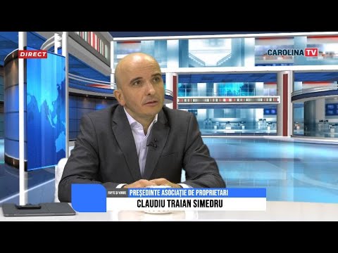 Claudiu Traian Simedru, președinte Asociație de proprietari, cu Andrei Barbu