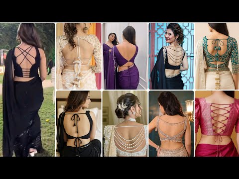 Tanya Mittal Style blouse designs ❤🥰Latest fancy blouse back neck designs #shortsfeed #blouse #saree