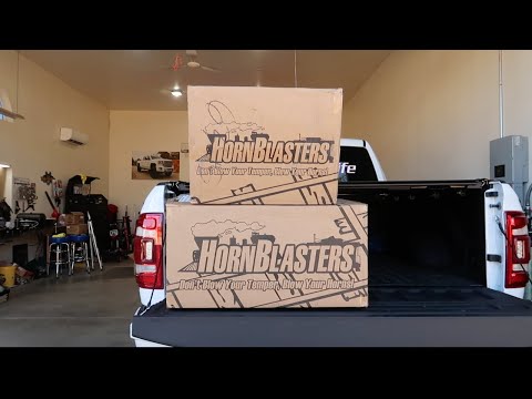 INSANE TRAIN HORN KIT FROM HORNBLASTERS!!!