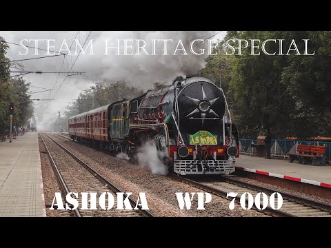 RARE STEAM ACTION in 2024! | My ULTIMATE CAPTURE | Ashoka WP#7000 | Steam Heritage | Indian Railways