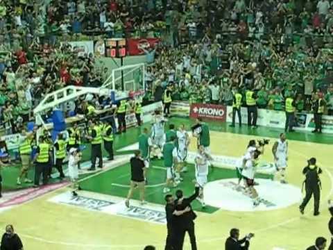 ZASTAL Zielona Góra - ENERGA CZARNI Słupsk - 75:73 - Ostatnie sekundy meczu !!! - 02.05.2012