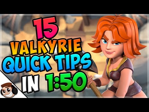 15 QUICK Tips About: Valkyrie💫| Clash Royale