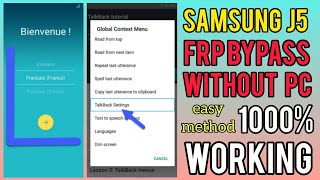 Samsung J5 ( SM-J500) Frp Unlock Google Account Bypass 2022 || Without Pc 1000% Working