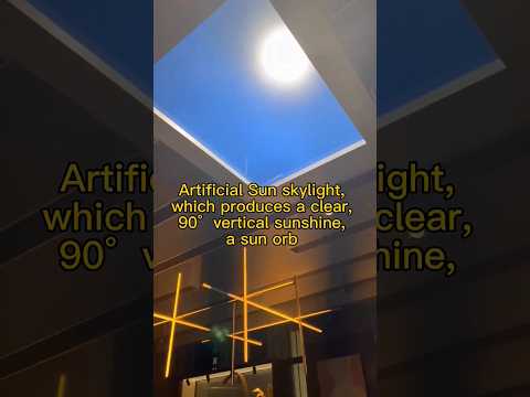 Artificial Sun Skylight DIY Panel Mimic Sunlight + Blue Sky #shorts