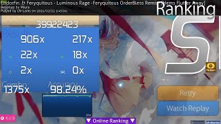 【osu!】Luminous Rage -Feryquitous OrderBless Remix- FC-8