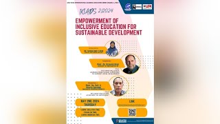 IKIADS 2.0 WEBINAR EMPOWERMENT OF INCLUSIVE EDUCATION FOR SUSTAINABLE DEVELOPMENT