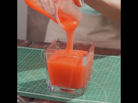 Making a candle from magnetic balls! Awesome candle ideas! #woodmood #shorts #candle #diy