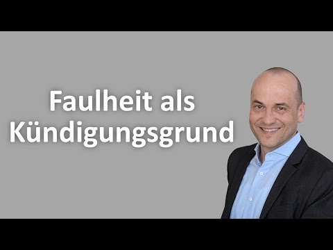 Ist Faulheit ein Kündigungsgrund?