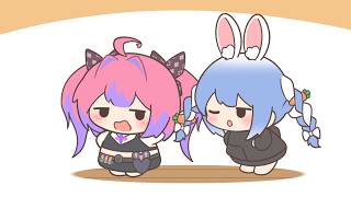 【手描き】ヴィヴィに来てほしくて探りを入れていたぺこら【兎田ぺこら/綺々羅々ヴィヴィ/ホロライブ】