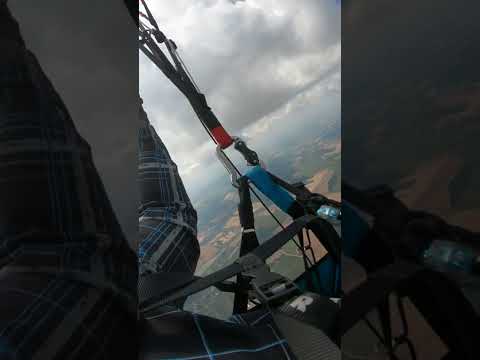 orasul Roman jud Neamț vazut din parapanta, decolare Zapodeni Vaslui