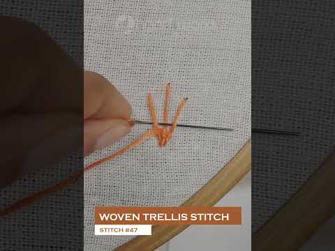 #47  Woven trellis stitch
