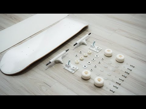 DREAM BUILD ALL WHITE SKATEBOARD SETUP